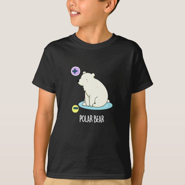 Camiseta Polar Bear divertida ciencia Pun Dark BG (Anverso)