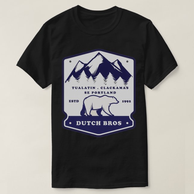 Camiseta Polar Bear Dutch Bros Coffee  (Diseño del anverso)