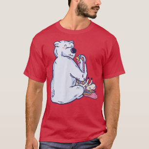 Camiseta Polar bear eats unicorn on Dead Unicorn