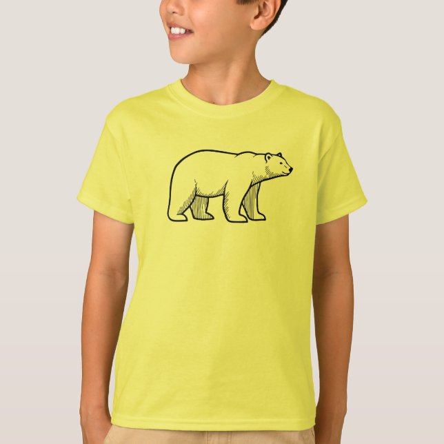 Camiseta Polar Bear T-Shirt – Minimalist Animal design (Anverso)