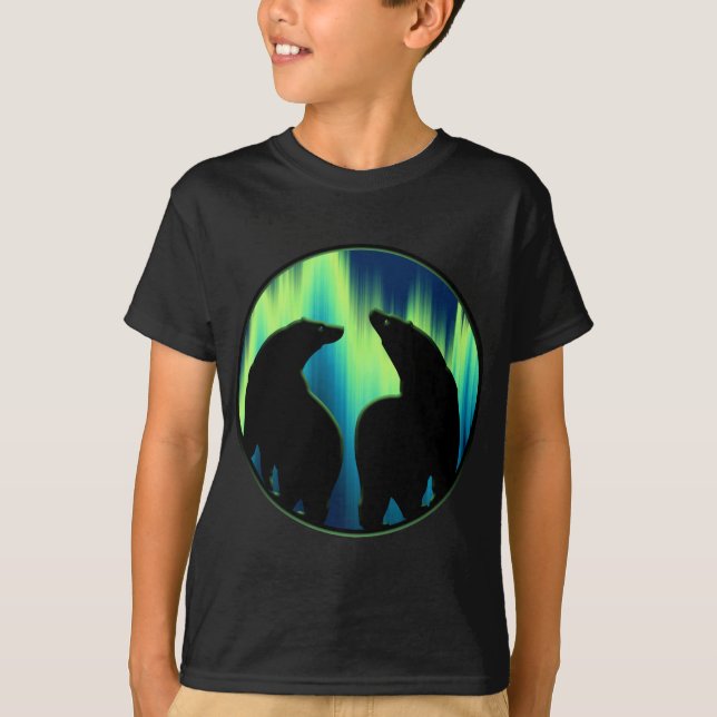 Camiseta Polar de niño de arte de oso tribal (Anverso)