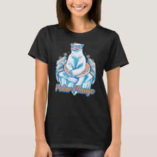 Camiseta Polar Plunge Ice Jump Funny Bear Polar Winter Swim