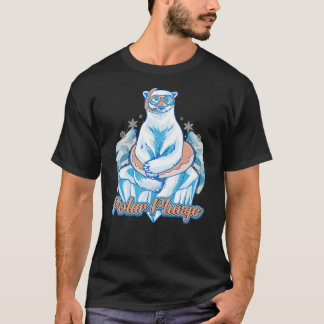 Camiseta Polar Plunge Ice Jump Funny Bear Polar Winter Swim