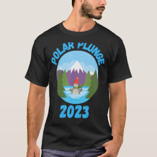 Camiseta Polar Plunge Ice Jump Funny Bear Polar Winter Swim