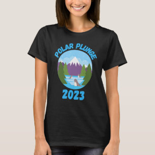 Camiseta Polar Plunge Ice Jump Funny Bear Polar Winter Swim