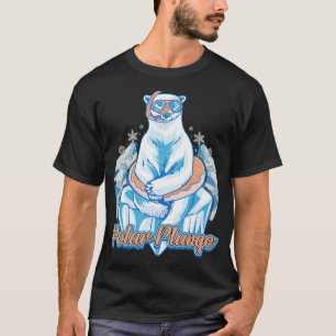 Camiseta Polar Plunge Ice Jump Funny Polar Bear Winter