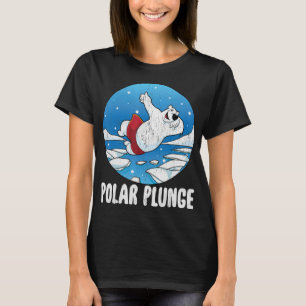 Camiseta Polar Plunge Ice Jump Funny Polar Bear Winter
