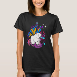 Camiseta Polar Polar de Oso Mariposa Ártico de Insectos Pol