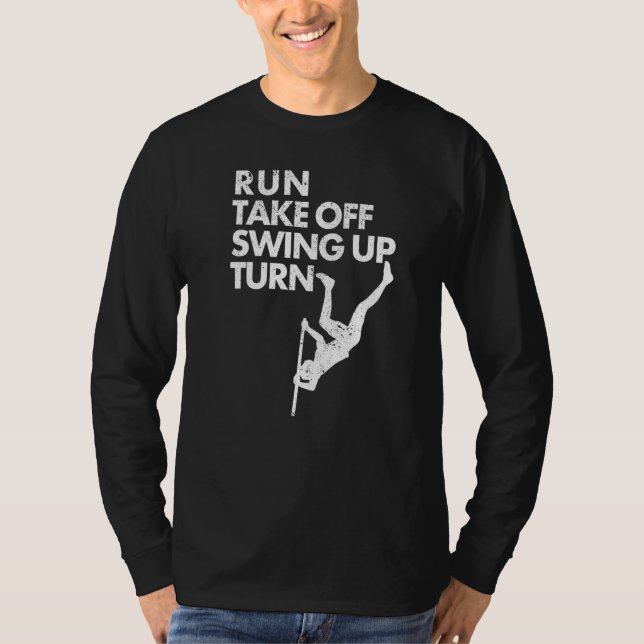 Camiseta Pole Vault Pole Vaulting Pole Jumping Run Take Off (Anverso)