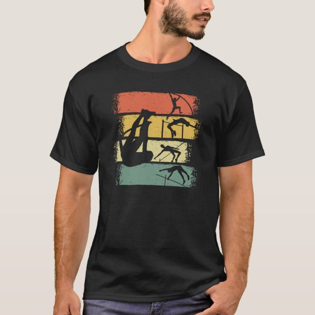 Camiseta Pole Vault Retro Vintage (Anverso)