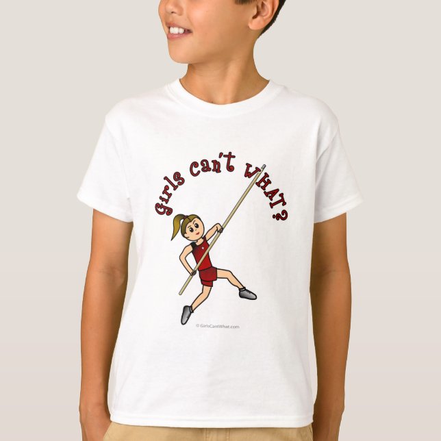 Camiseta Pole Vault - Rojo (claro) (Anverso)