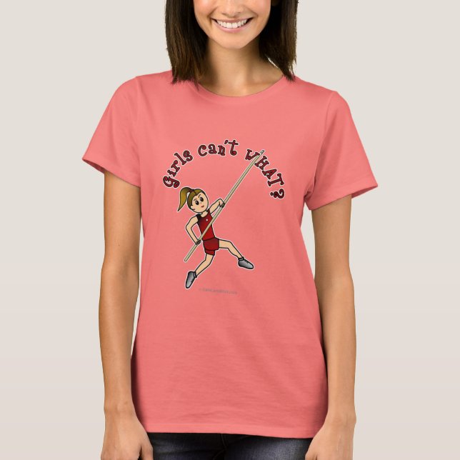 Camiseta Pole Vault - Rojo (claro) (Anverso)