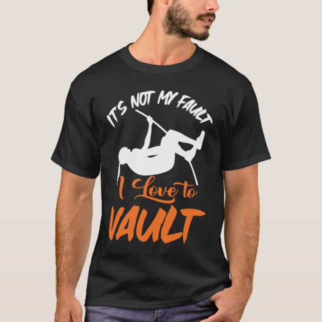 Camiseta Pole Vault Track Fault I Love Pole Vault (Anverso)
