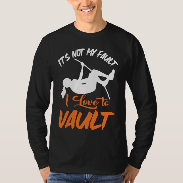 Camiseta Pole Vault Track Fault I Love Pole Vault (Anverso)