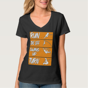 Camiseta Pole Vault Track Run Swing Up Turn Pole Vault