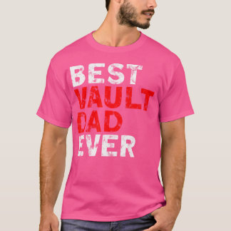 Camiseta Pole Vaulter Mejor Bóveda de Vóley Papá Nunca Pole