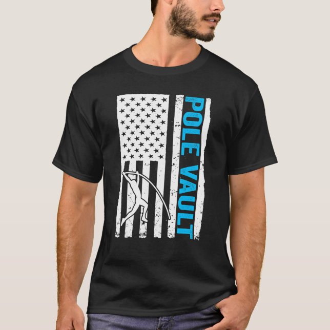 Camiseta Pole Vaulter US Flag Pole Vault (Anverso)