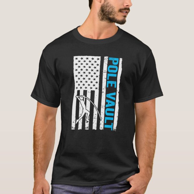 Camiseta Pole Vaulter US Flag Pole Vault Premium (Anverso)