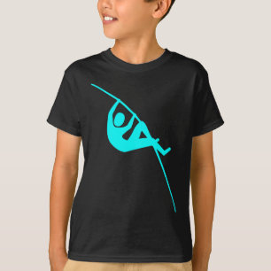 Camiseta Pole Vaulting - Cyan