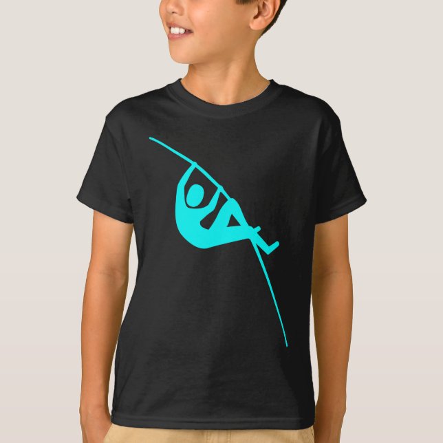 Camiseta Pole Vaulting - Cyan (Anverso)
