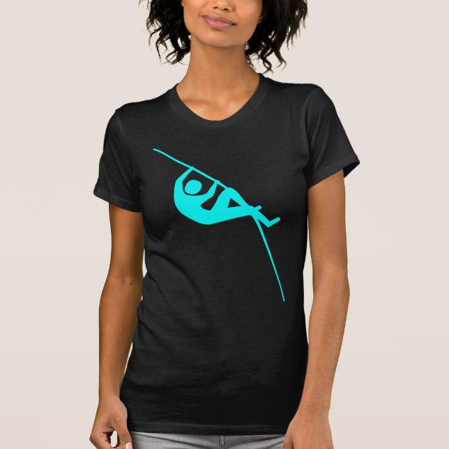 Camiseta Pole Vaulting - Cyan (Anverso)