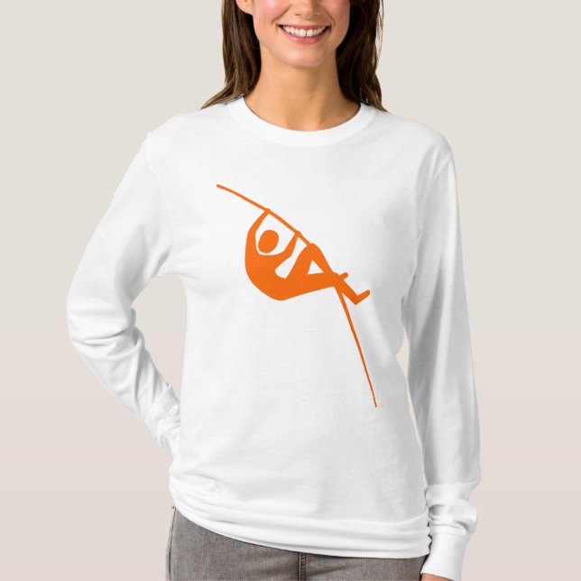 Camiseta Pole Vaulting - Naranja (Anverso)
