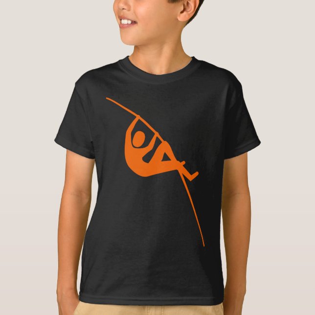 Camiseta Pole Vaulting - Naranja (Anverso)