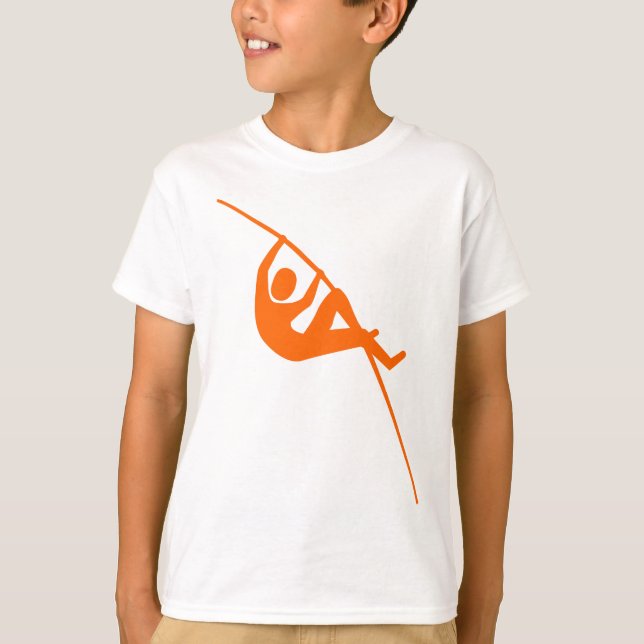 Camiseta Pole Vaulting - Naranja (Anverso)