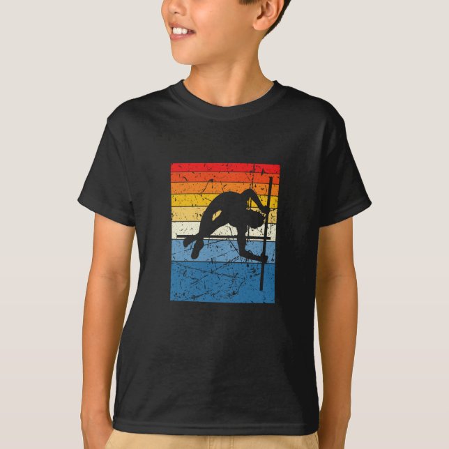 Camiseta Pole Vaulting Sport Retro (Anverso)