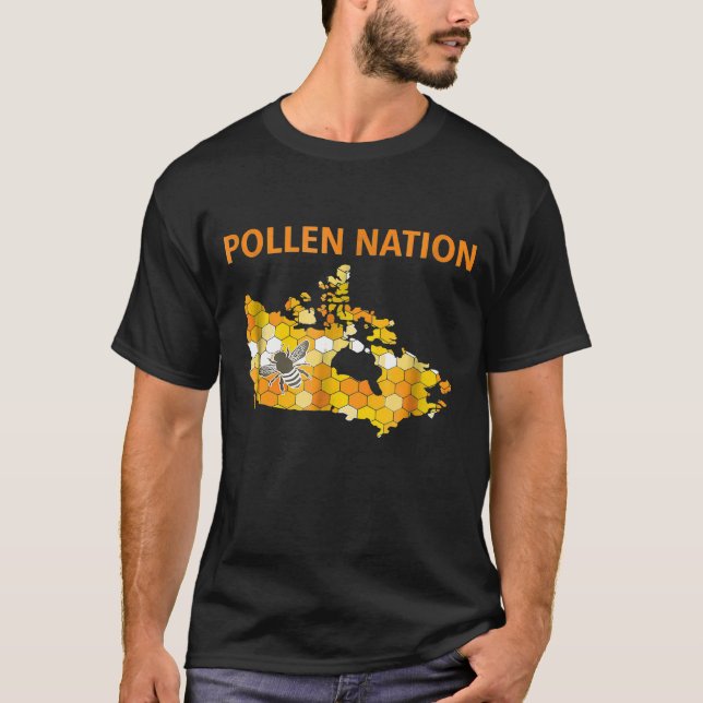 Camiseta Polen Nation Canada Apicultores Y Aves (Anverso)