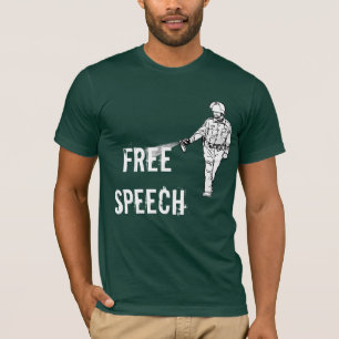 Camiseta Poli del spray de pimienta del discurso libre