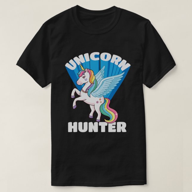 Camiseta Poliamorio de unicornio de caza (Diseño del anverso)