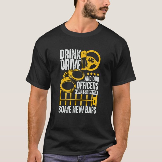 Camiseta Police Officer Inspector for a Sheriff (Anverso)