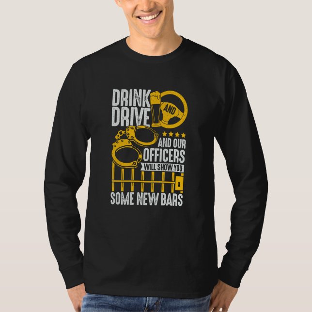 Camiseta Police Officer Inspector for a Sheriff (Anverso)