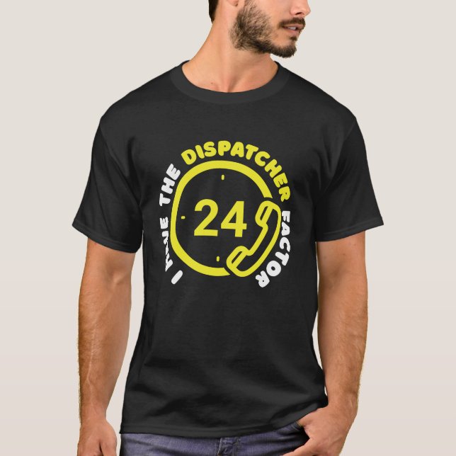Camiseta Police Phone Thin Yellow Line Emergency  Gold Disp (Anverso)