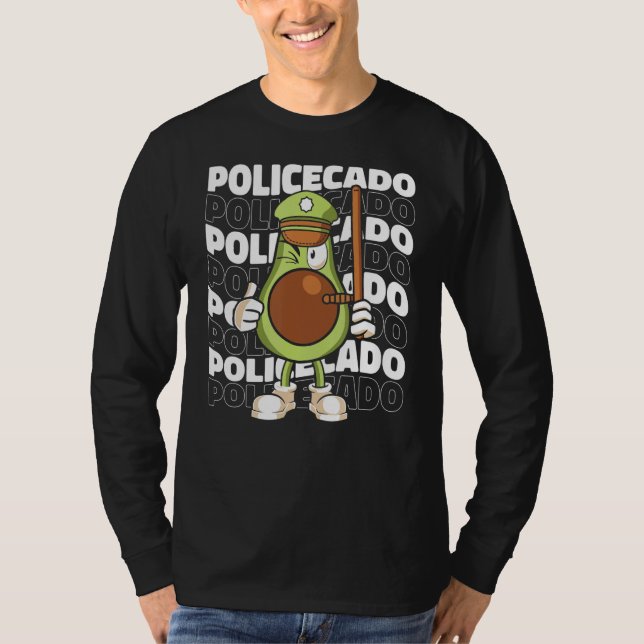 Camiseta Policecado   Support Law Enforcement Police Agent  (Anverso)