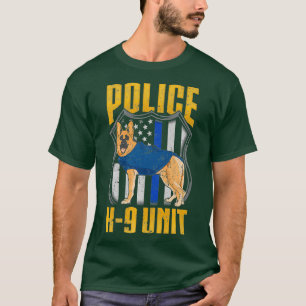 Camiseta Policía Cuidada K9 Unidad Costume Perro delgado de