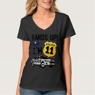 Camiseta Policía de 11 años, policía de once años