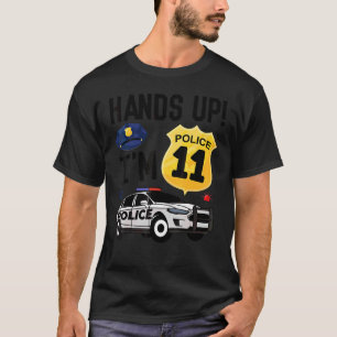 Camiseta Policía de 11 años, policía de once años