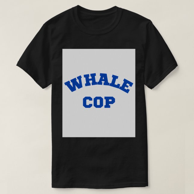Camiseta Policía De Ballenas Unidad De Protección De Ballen (Diseño del anverso)