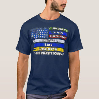Camiseta Policía de bomberos de EMS