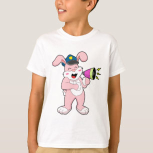 Camiseta Policía de conejos Micrófono