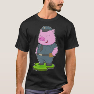 Camiseta Policía de Cop de Cerdo