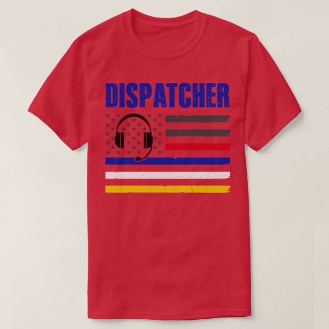 Camiseta Policía de Emergencia Dispatcher 911 despide a EMS (Diseño del anverso)