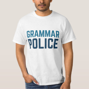 Camiseta Policía de gramática