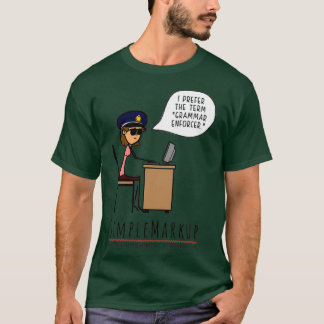 Camiseta Policía de gramática 2