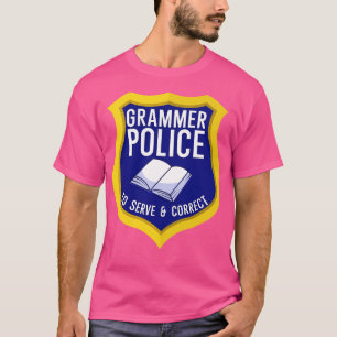 Camiseta Policía de Grammer a servir y corregir