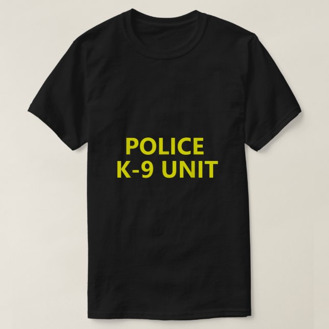 Camiseta Policía de Halloween K9 K9 Oficial de vestimenta d (Diseño del anverso)