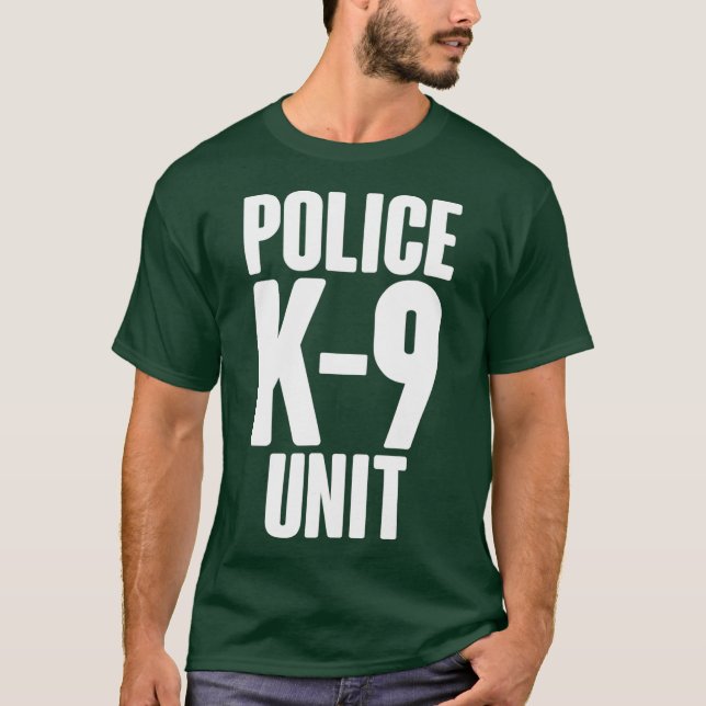 Camiseta Policía de K9 Halloween disfraz policía manipulado (Anverso)