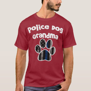 Camiseta Policía de K9 Policía de la Abuela del Perro Sheri